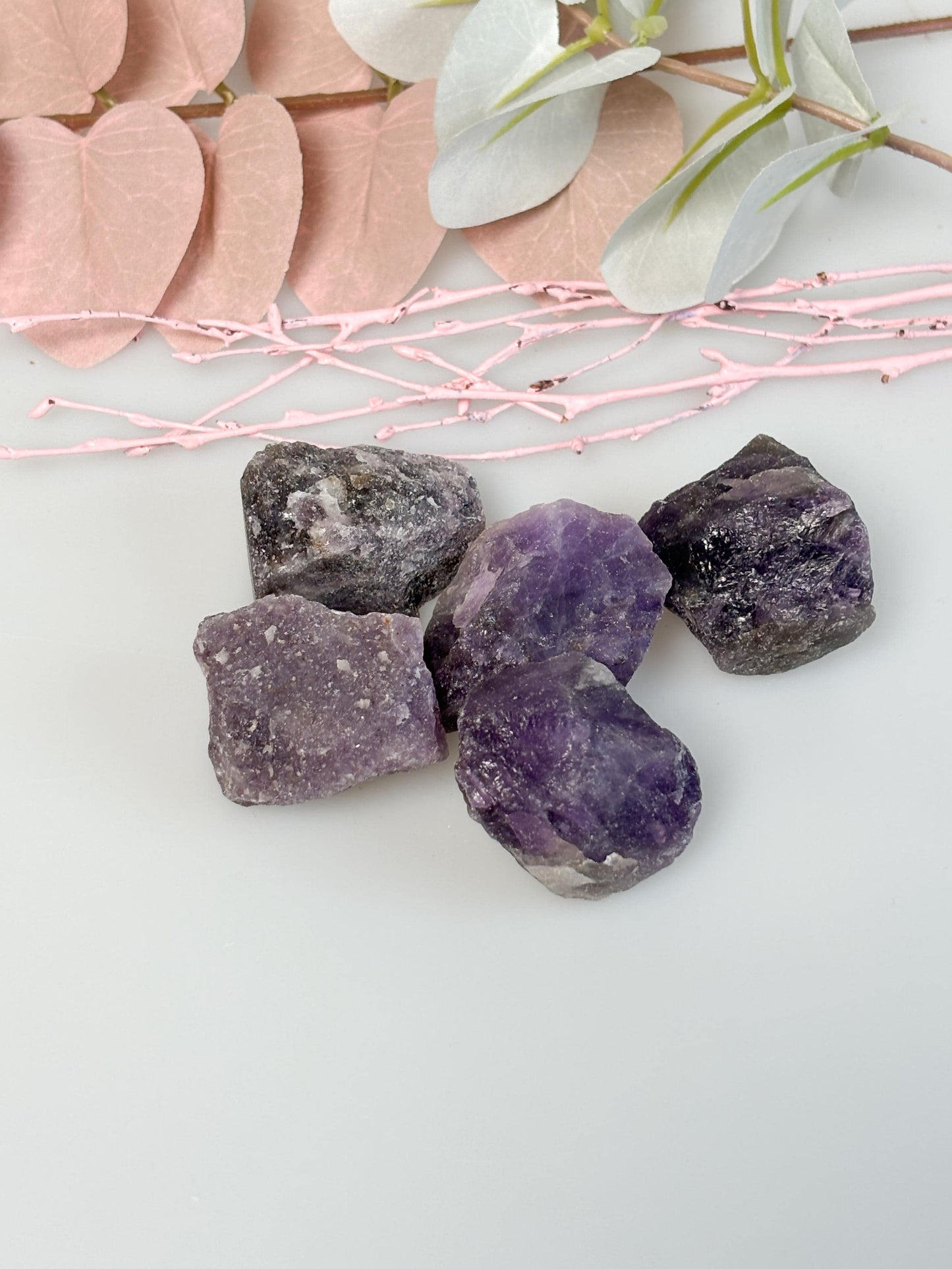 Amethyst Rohsteine naturbelassen violett ca. 3,5 cm | Edelstein Rohstück | Naturstein Deko & Meditation