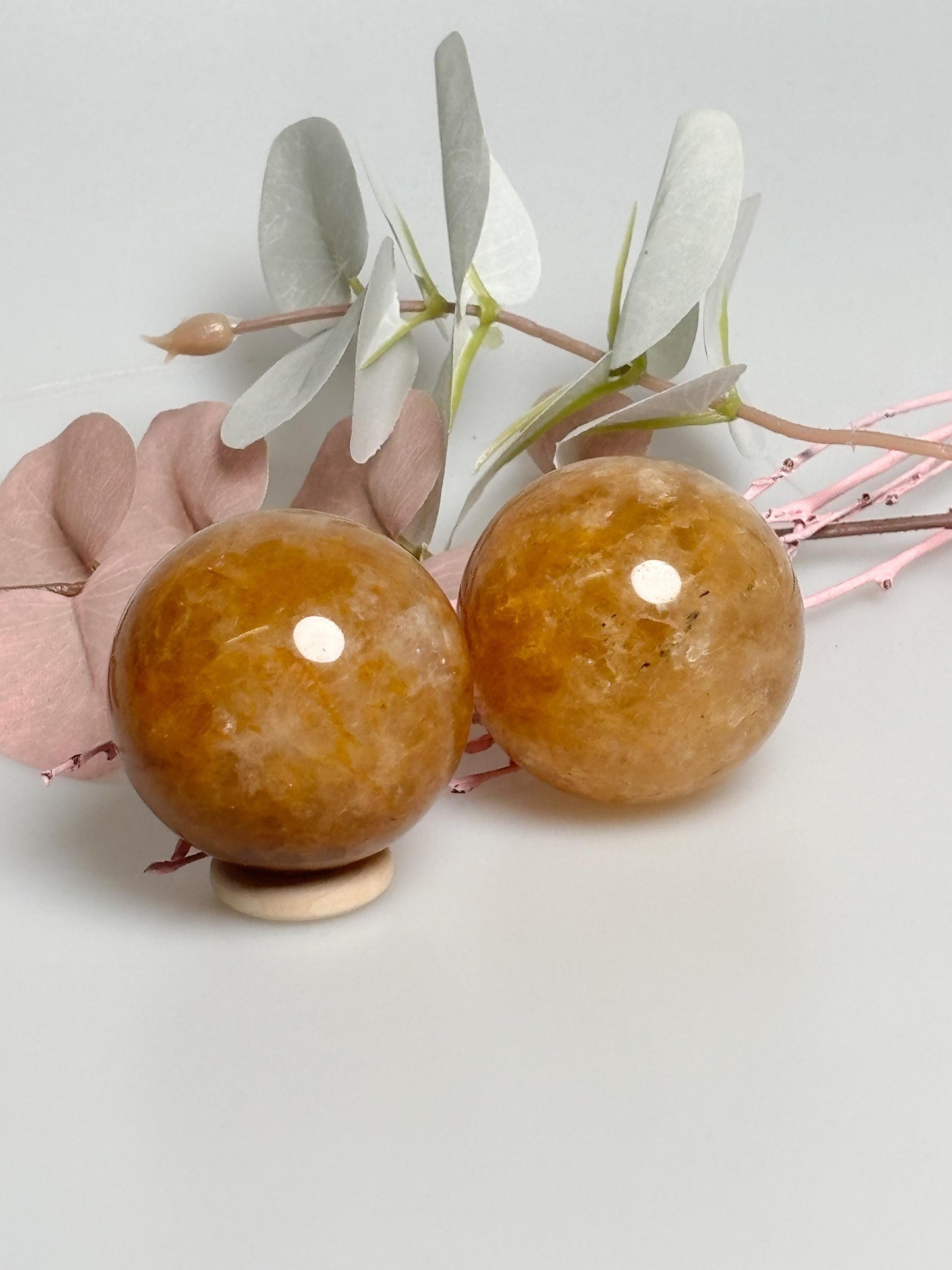 Golden Healer Quarz Kugel ca. 4,6 cm Naturstein Kristallkugel Dekoration spirituell