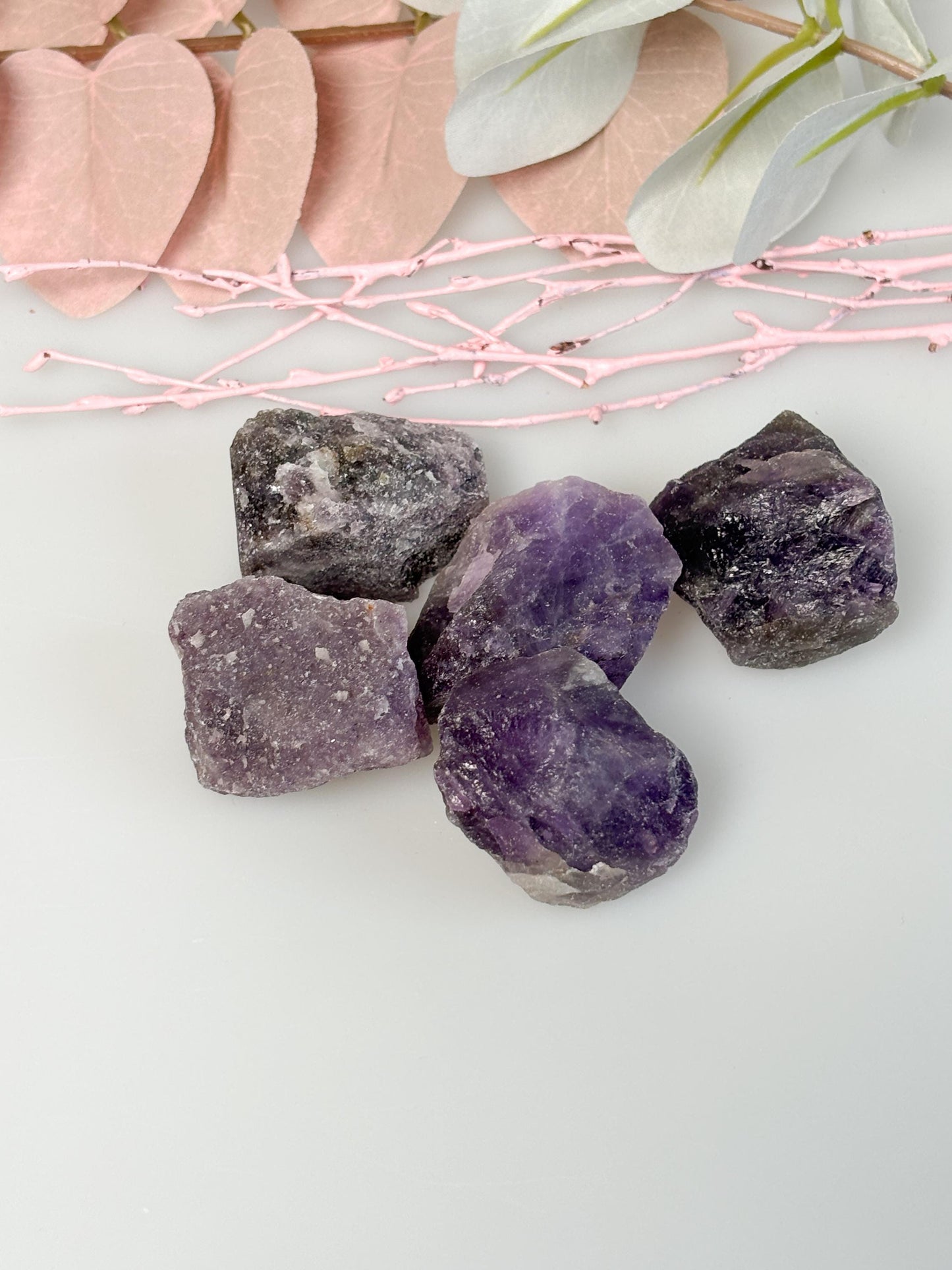 Amethyst Rohsteine naturbelassen violett ca. 3,5 cm | Edelstein Rohstück | Naturstein Deko & Meditation