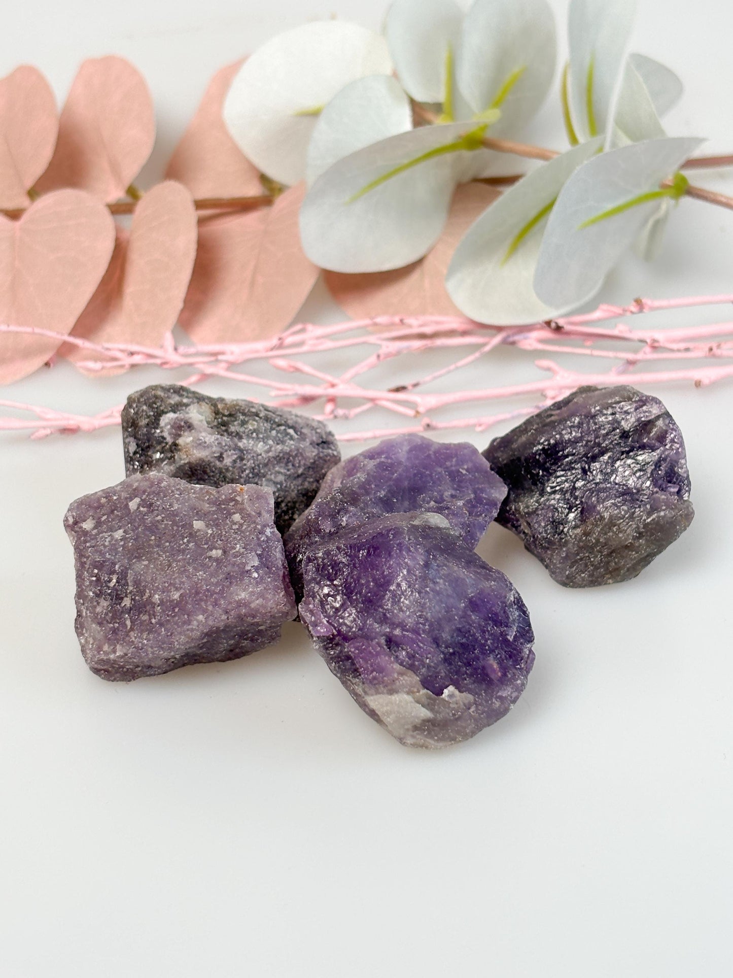 Amethyst Rohsteine naturbelassen violett ca. 3,5 cm | Edelstein Rohstück | Naturstein Deko & Meditation