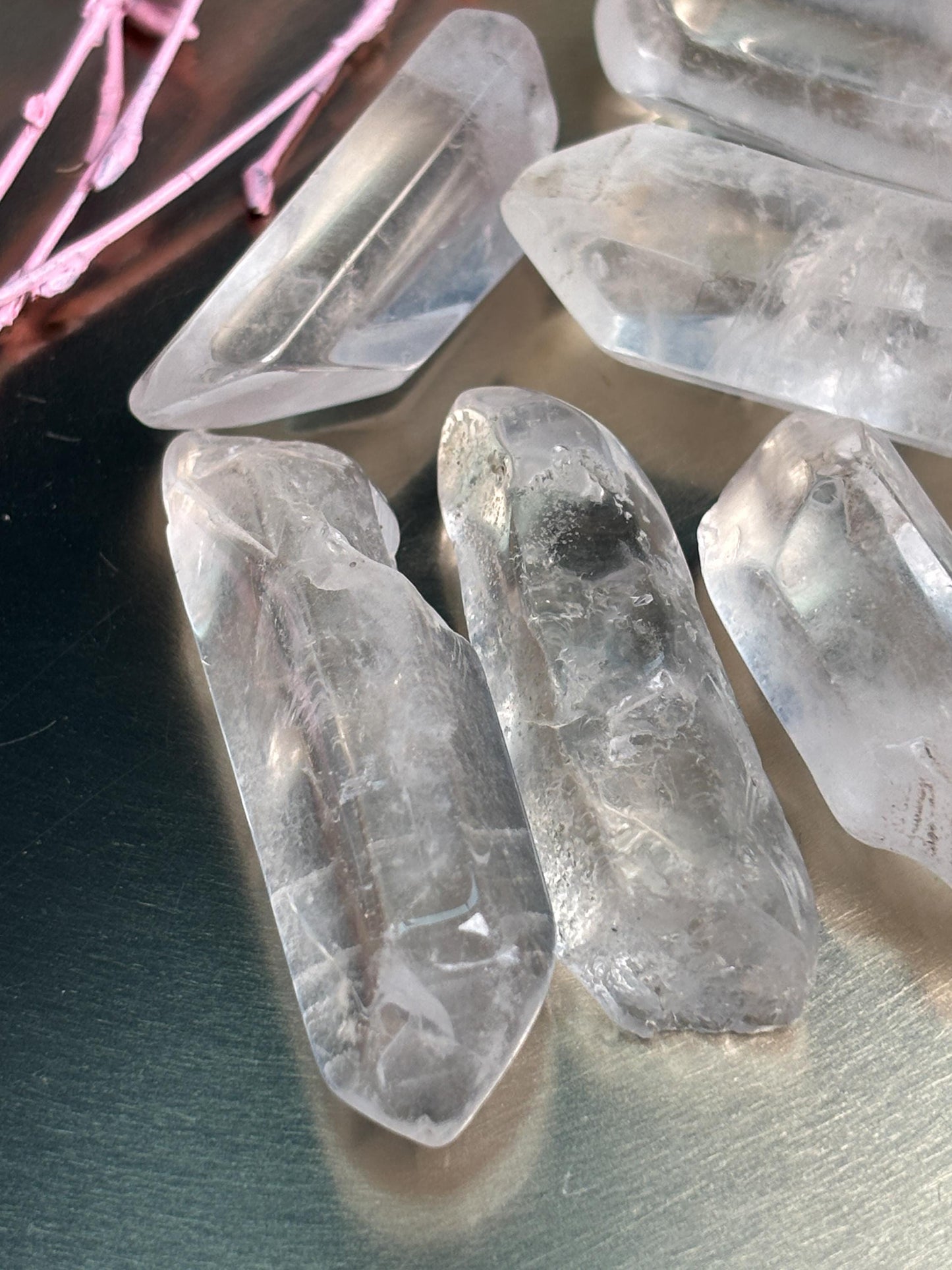 Bergkristall Spitze Rohstein ca. 4 cm Naturstein klar Kristallspitze Edelstein unbehandelt