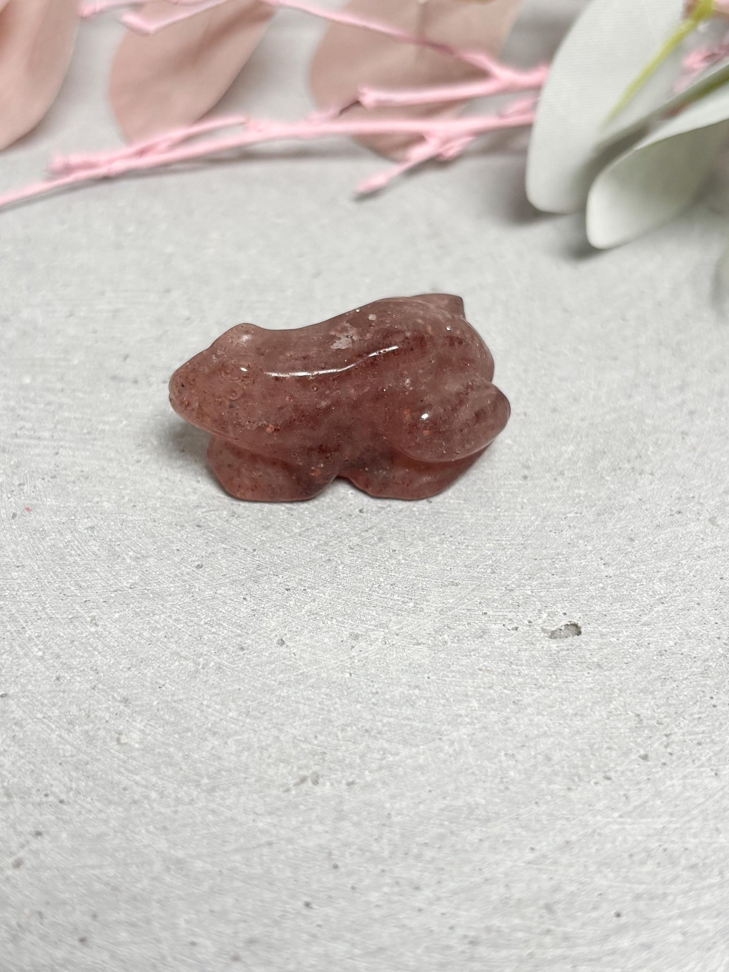 Frosch Carving klein verschiedene Kristalle Edelstein Figur Naturstein Deko Mini Frosch geschnitzt