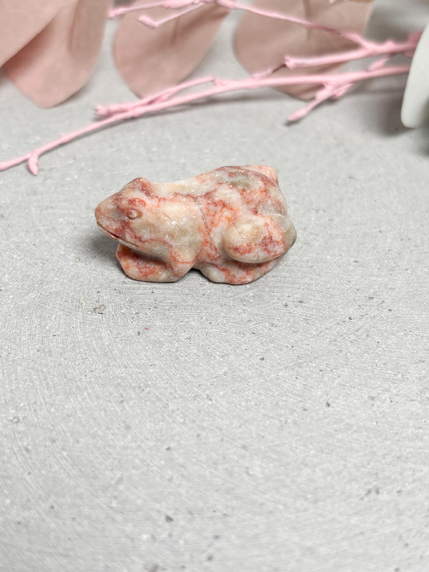 Frosch Carving klein verschiedene Kristalle Edelstein Figur Naturstein Deko Mini Frosch geschnitzt