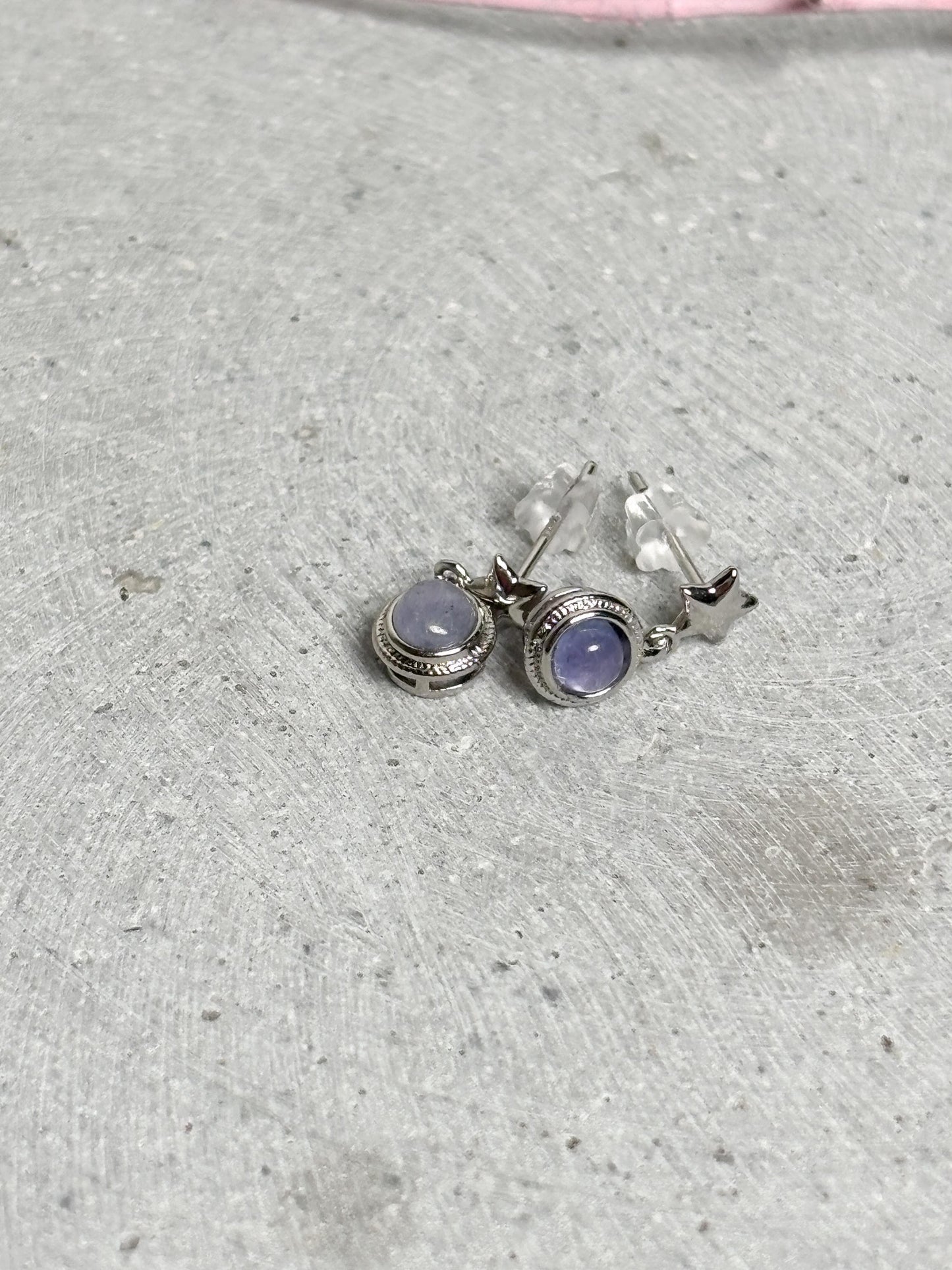 925 Silber Ohrhänger mit Kyanit Stern Ohrringe Damen Edelstein Ohrringe Kyanite Schmuck Geschenk