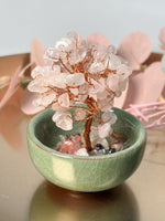 Rosenquarz Kristallbaum Money Tree Deko rosa