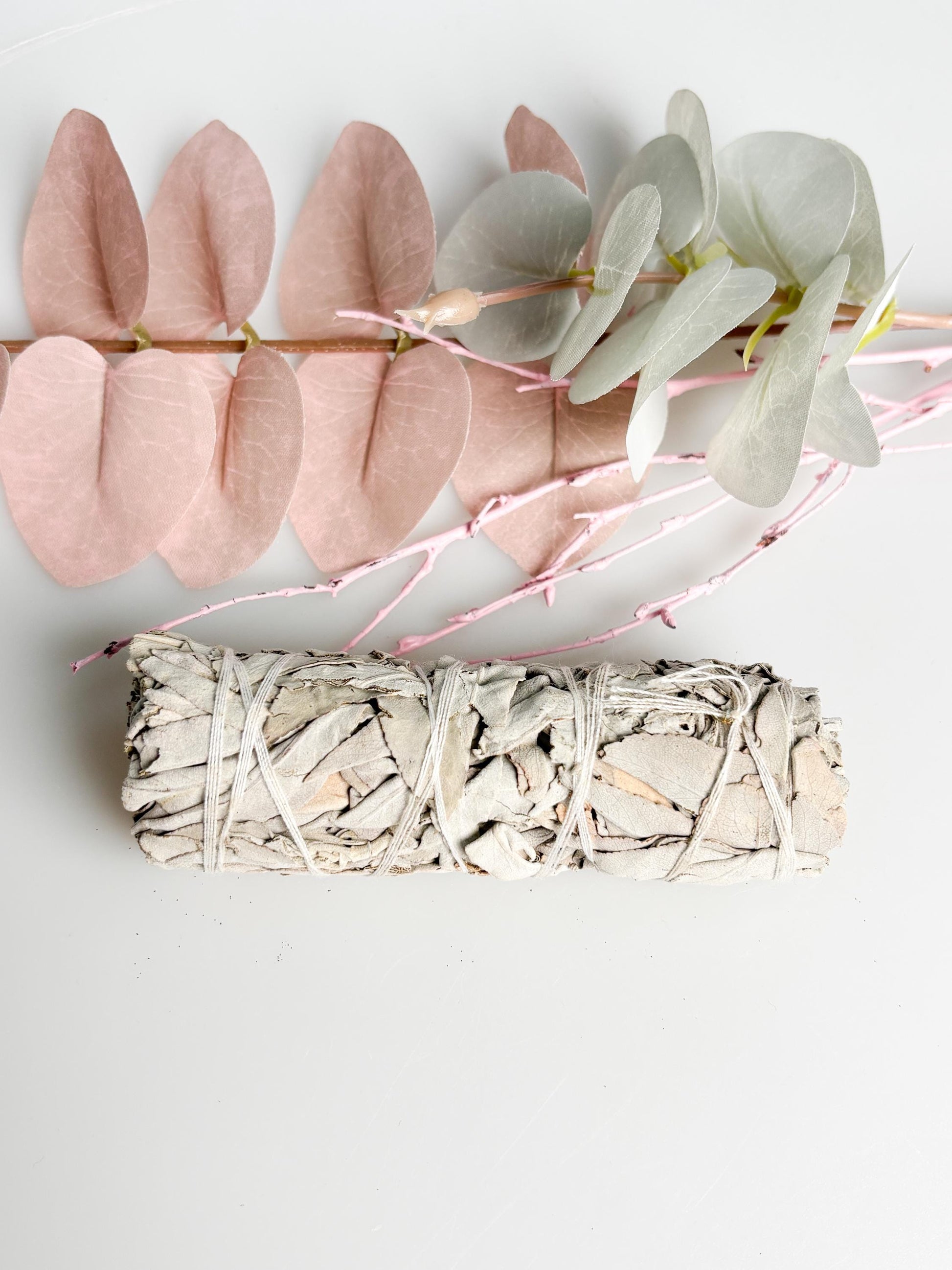 Weißer Salbei Bündel 11 cm Räucherbündel Smudge Stick Natur